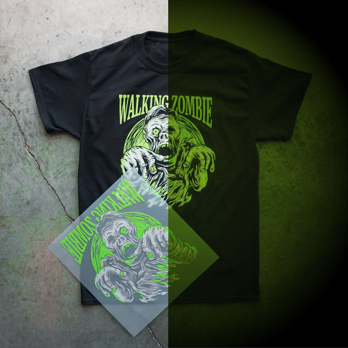 Glow In The Dark DTF By Gang Sheet