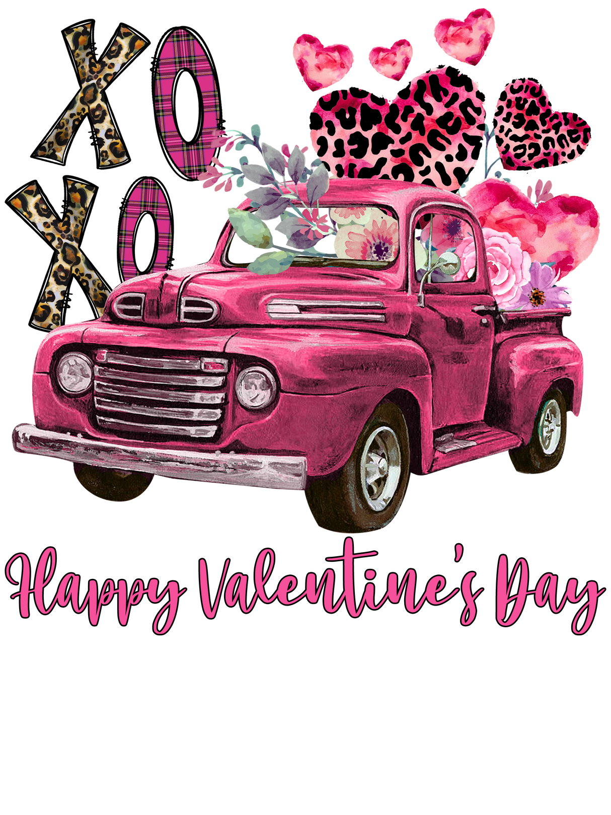 "Valentine Truck-2" DTF TRANSFER