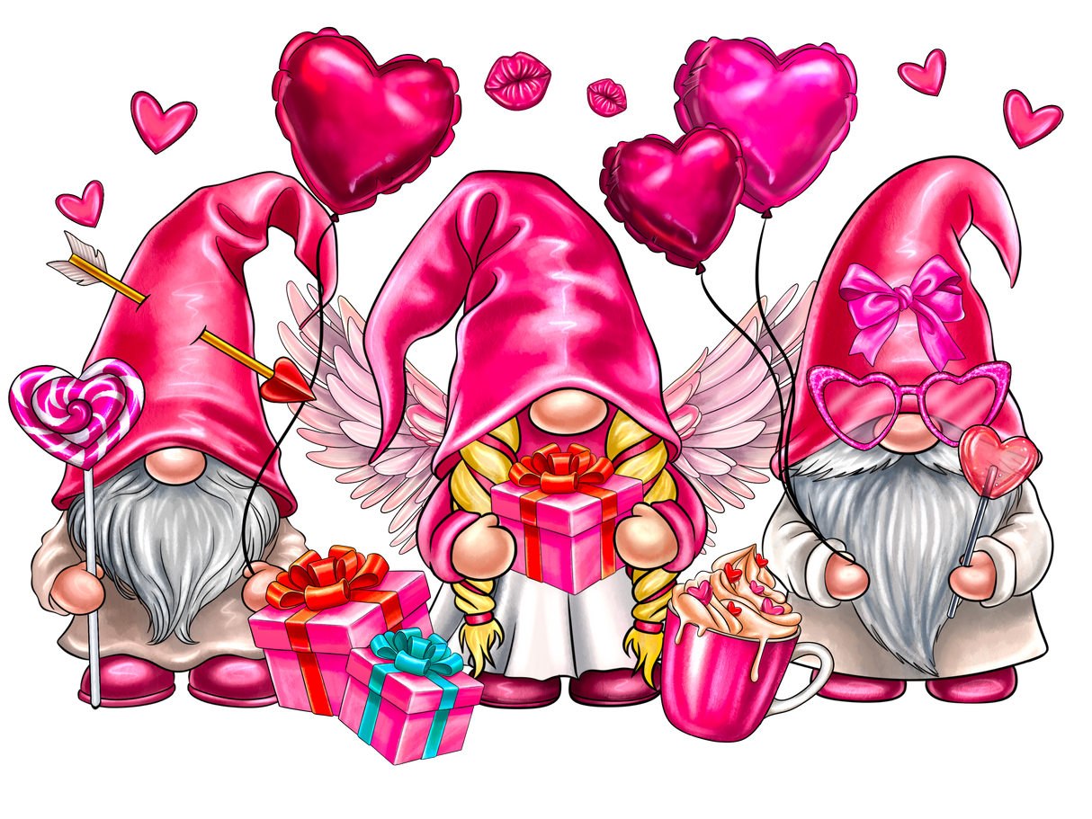 "Valentines Day Gnome" DTF TRANSFER