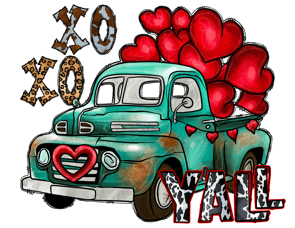 "Y'All XOXO" DTF TRANSFER