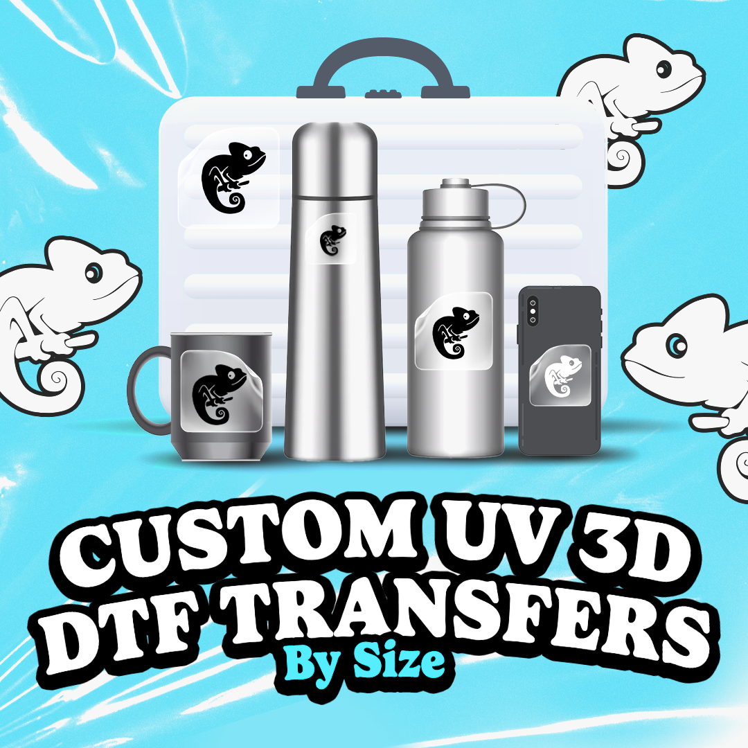 Custom UV DTF Transfers By Size