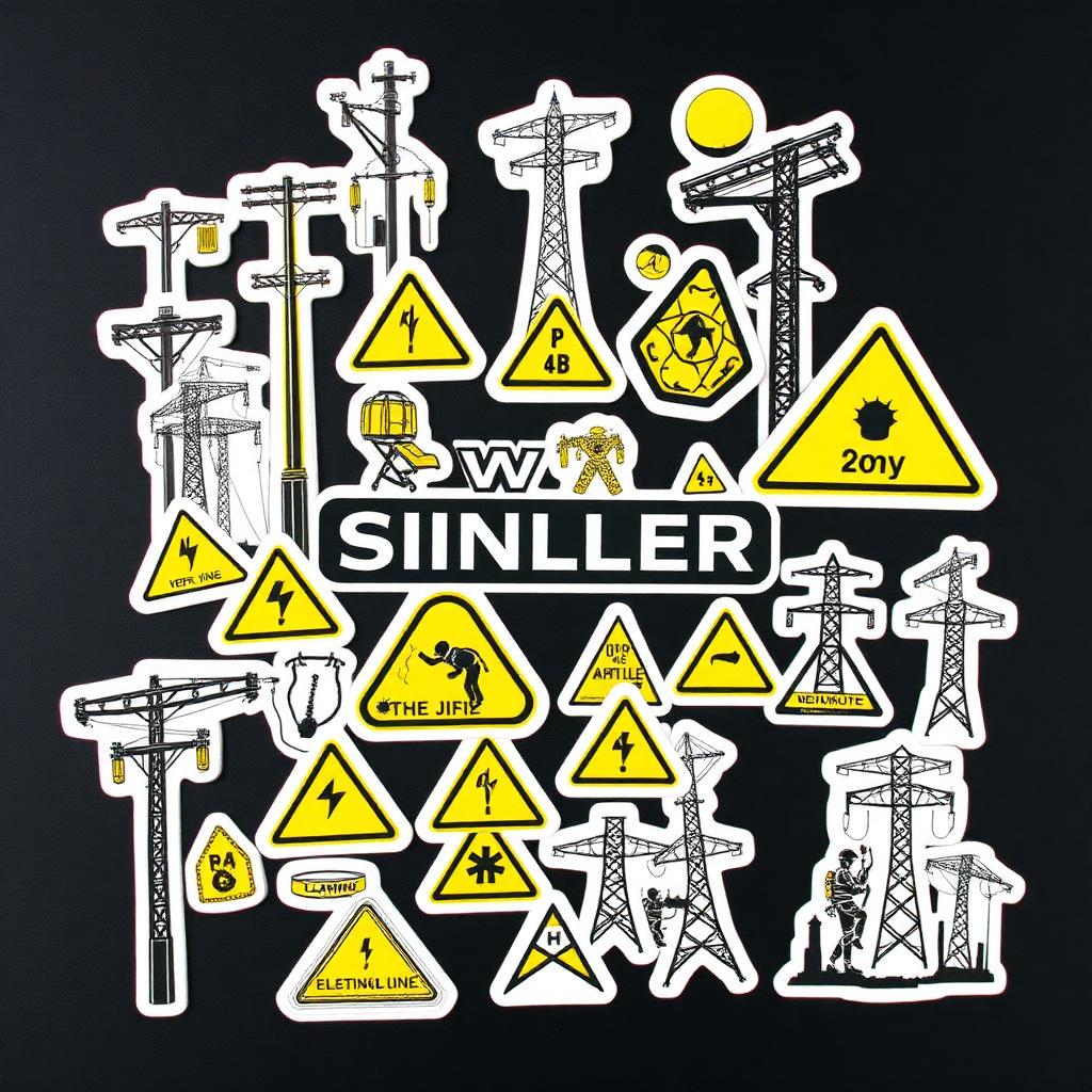 Lineman UV DTF Sticker Pack - 50 Permanent Stickers