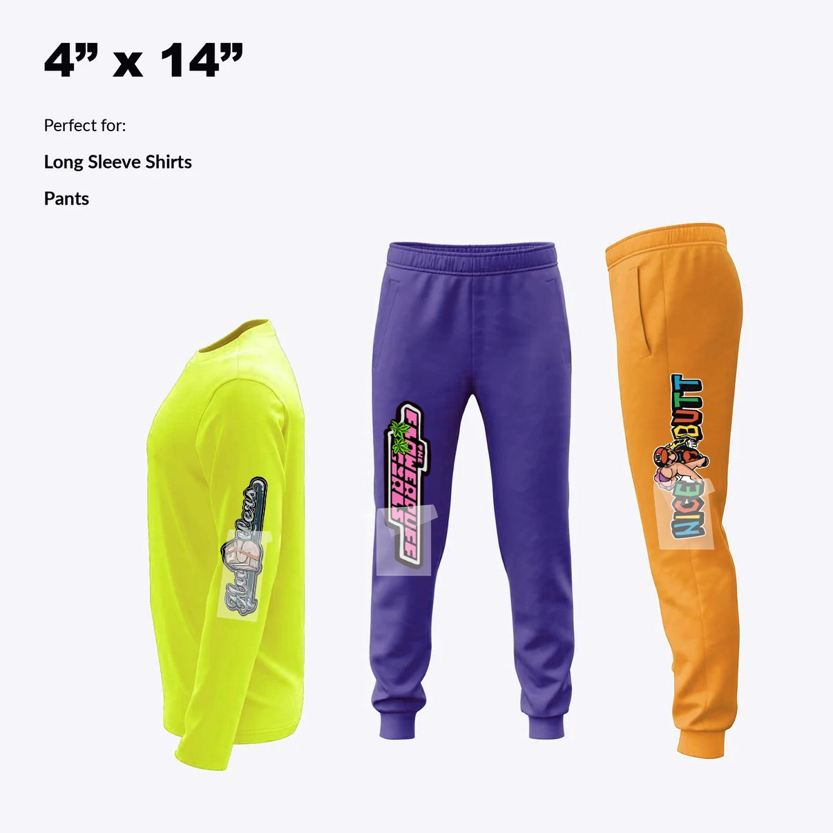 Custom DTF Transfer By Size