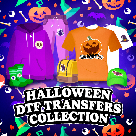 Get Ready for Halloween with Our Spooktacular DTF Transfers!