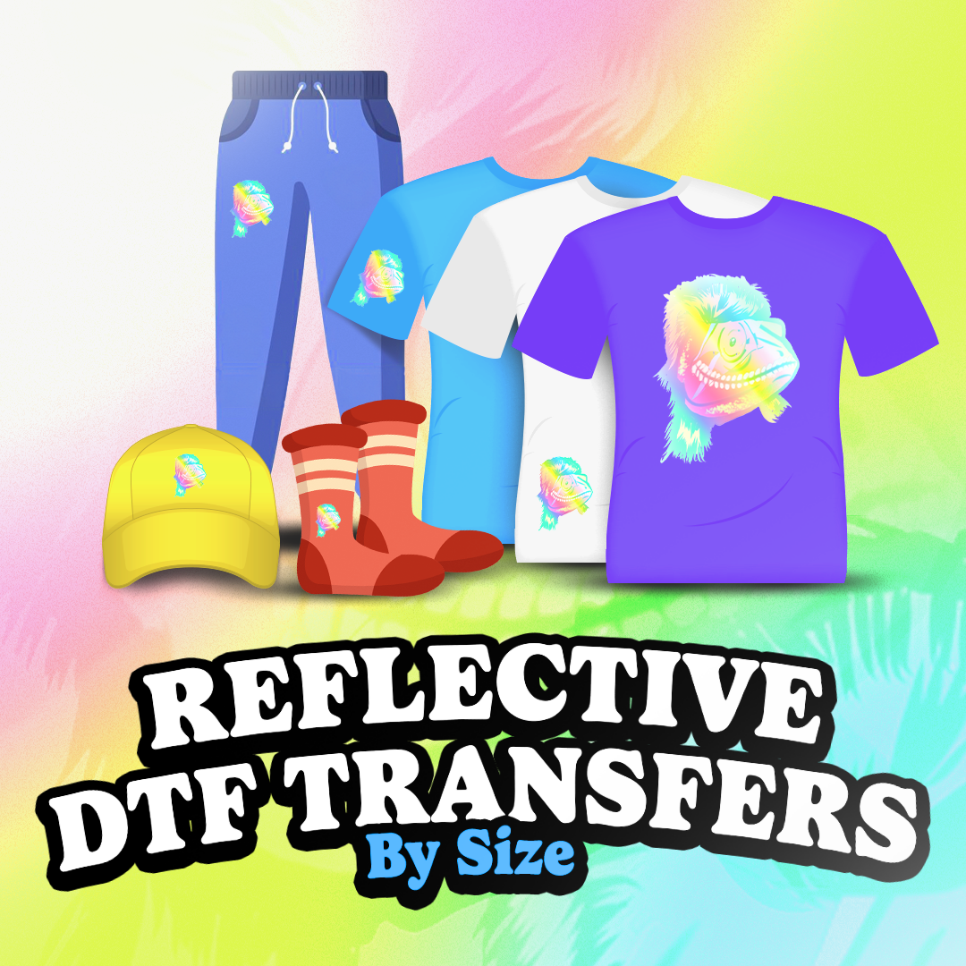 Custom Reflective DTF Transfer By Size