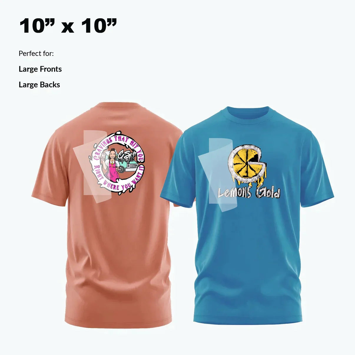 Custom Reflective DTF Transfer By Size