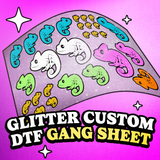 Glitter DTF By Gang Sheet