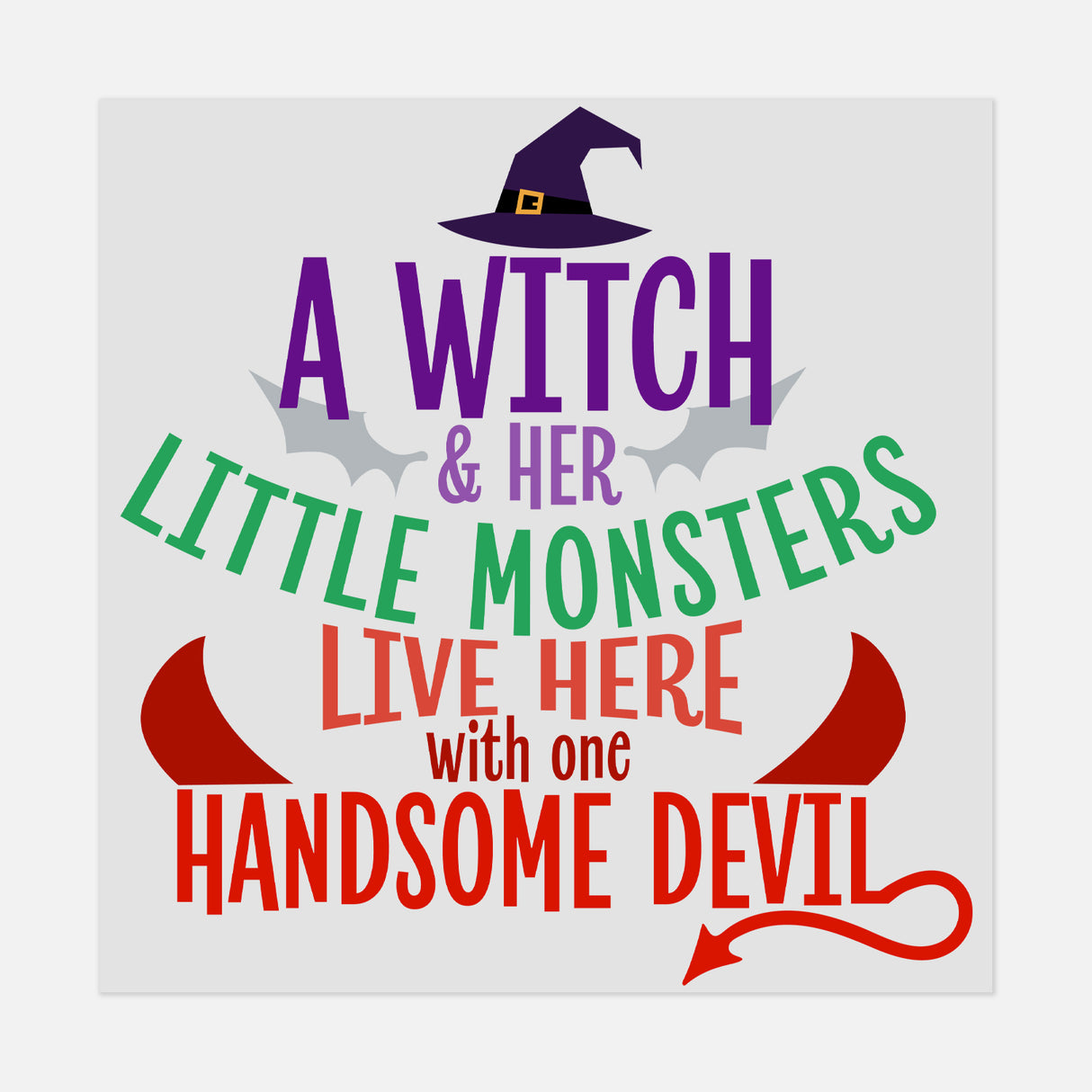 Halloween -A-Witch-And-Her-Little-Monsters