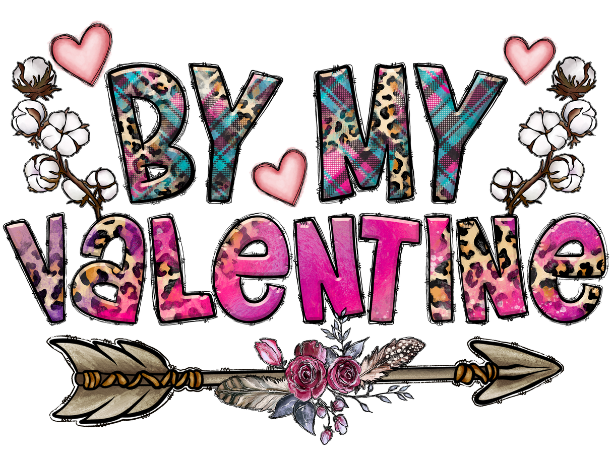 "By my Valentine" DTF TRANSFER
