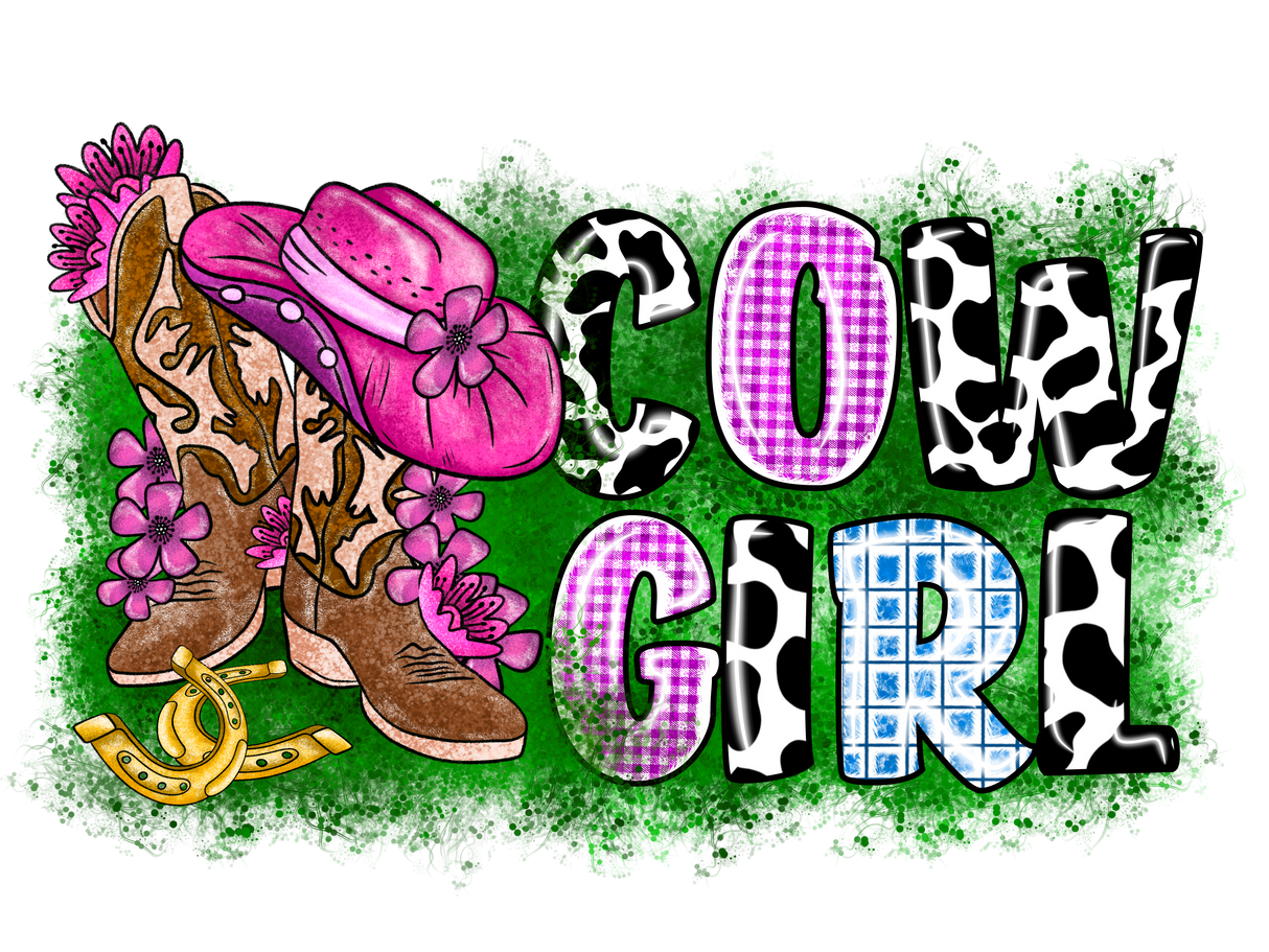 "Cow Girl Boots" DTF TRANSFER