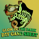 Glow In The Dark DTF By Gang Sheet