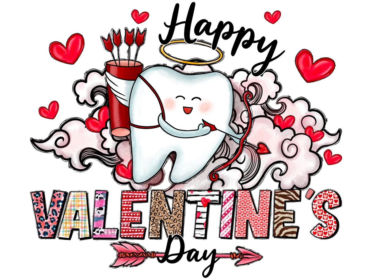 "Happy Valentine Day" DTF TRANSFER
