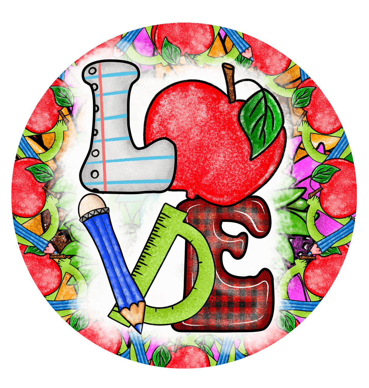 "Love Apple" DTF TRANSFER