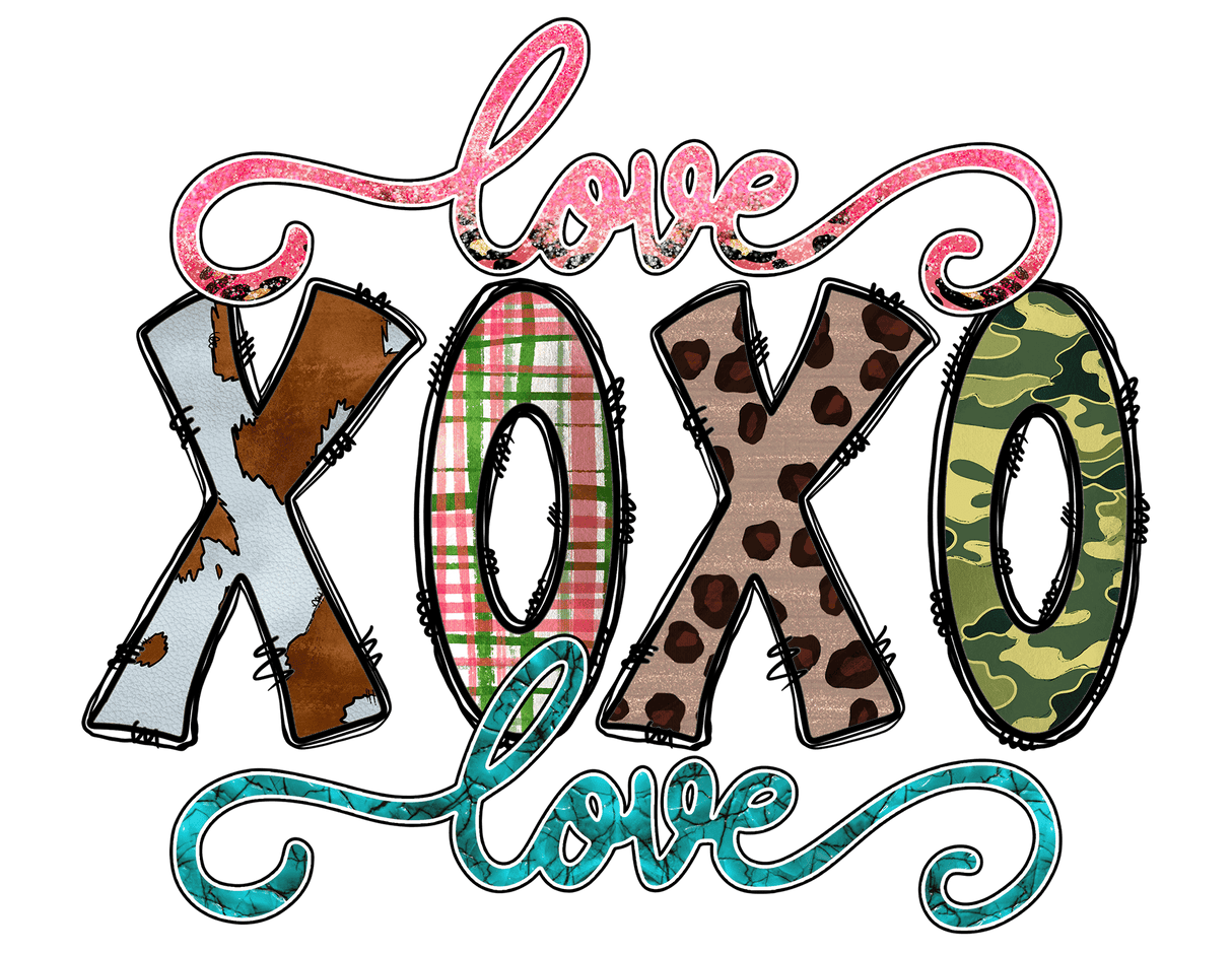 "Love XOXO Love" DTF TRANSFER