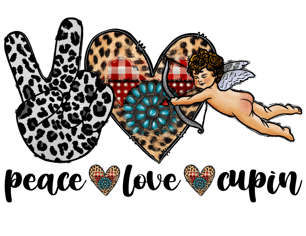 "Peace Love & Cup" DTF TRANSFER