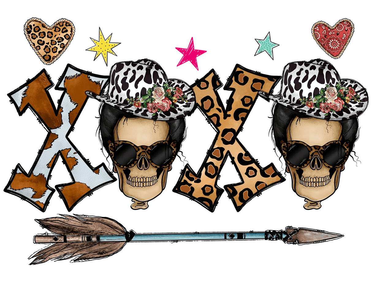 "Skeleton XOXO" DTF TRANSFER