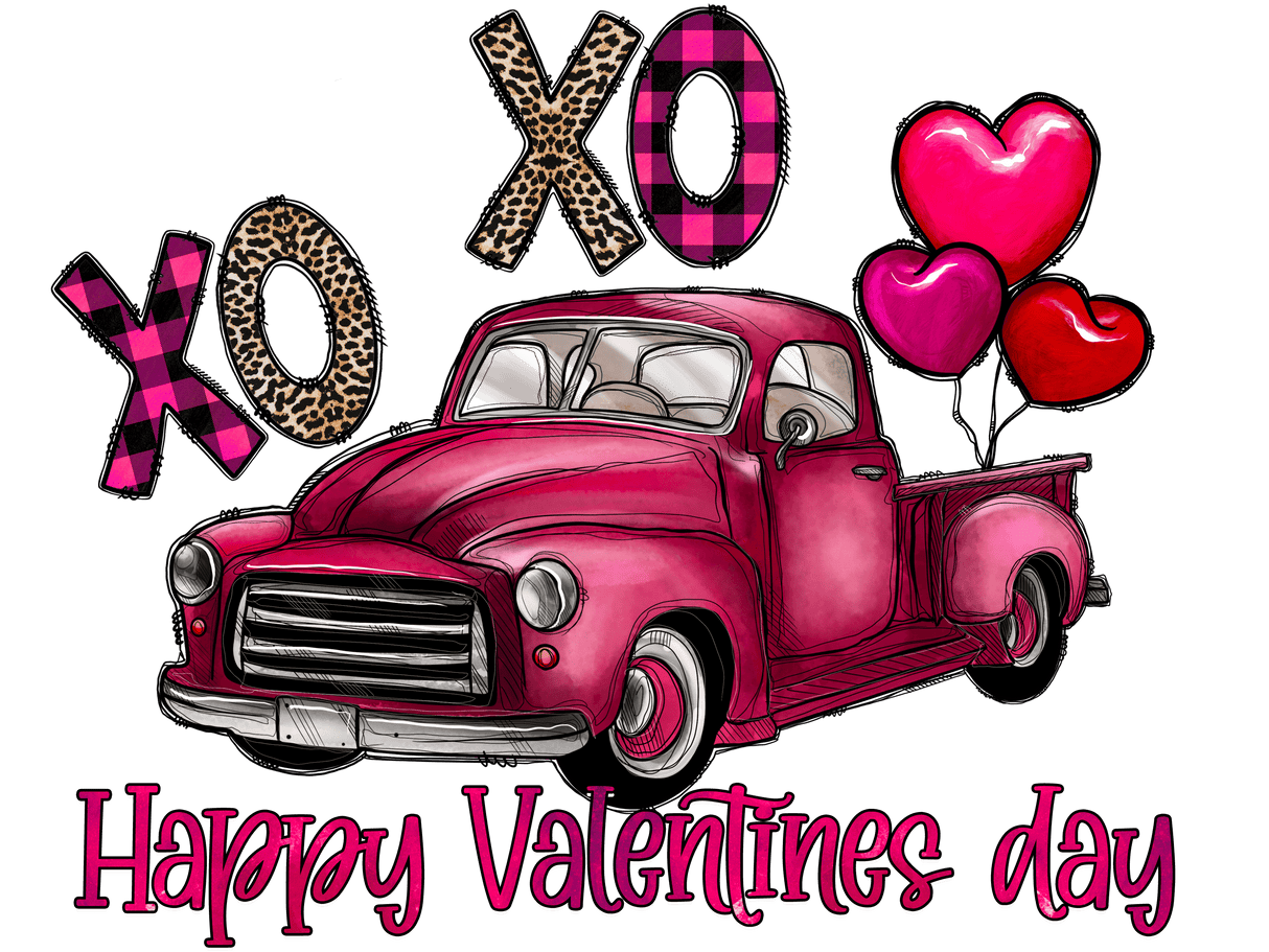 "XOXO Happy Valentines Day" DTF TRANSFER