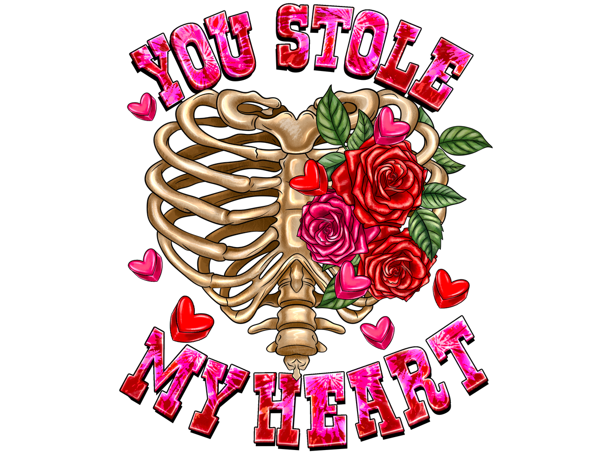 "You Stole My Heart" DTF TRANSFER