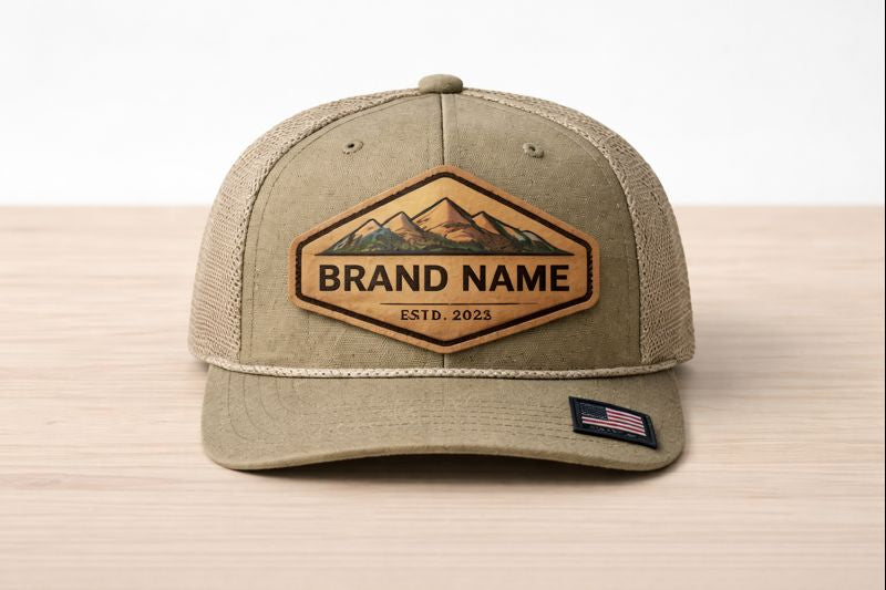 Custom Laser Engraved Leather Patches