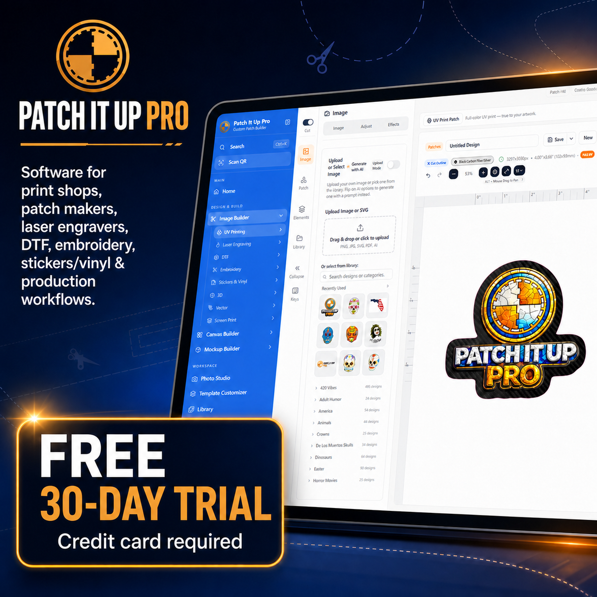 Patch It Up Pro free 30-day trial; credit card required to activate
