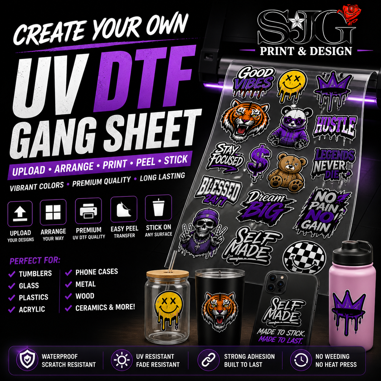 UV DTF Gang Sheet Builder
