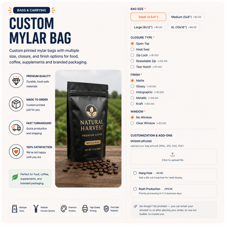 Custom Mylar Bag
