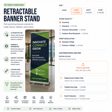 Retractable Banner Stand