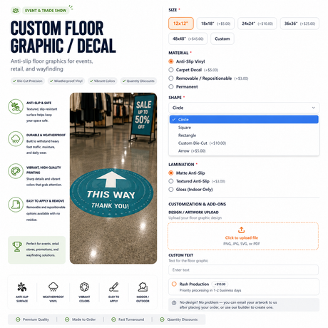 Custom Floor Graphic / Decal