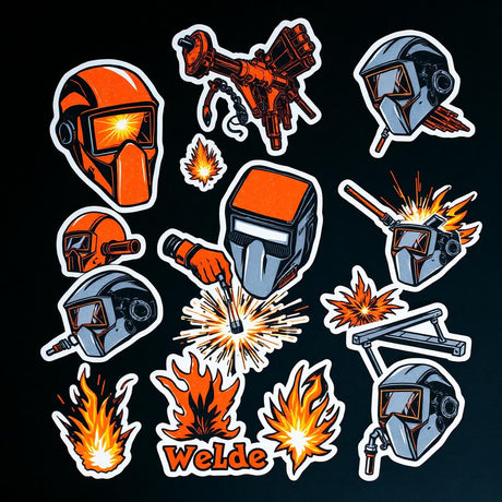 Welder UV DTF Sticker Pack - 50 Permanent Stickers