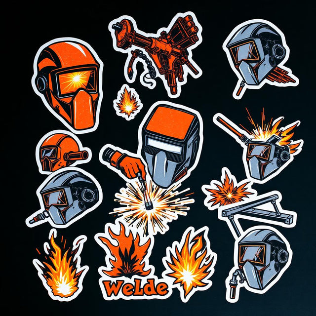 Welder UV DTF Sticker Pack - 50 Permanent Stickers