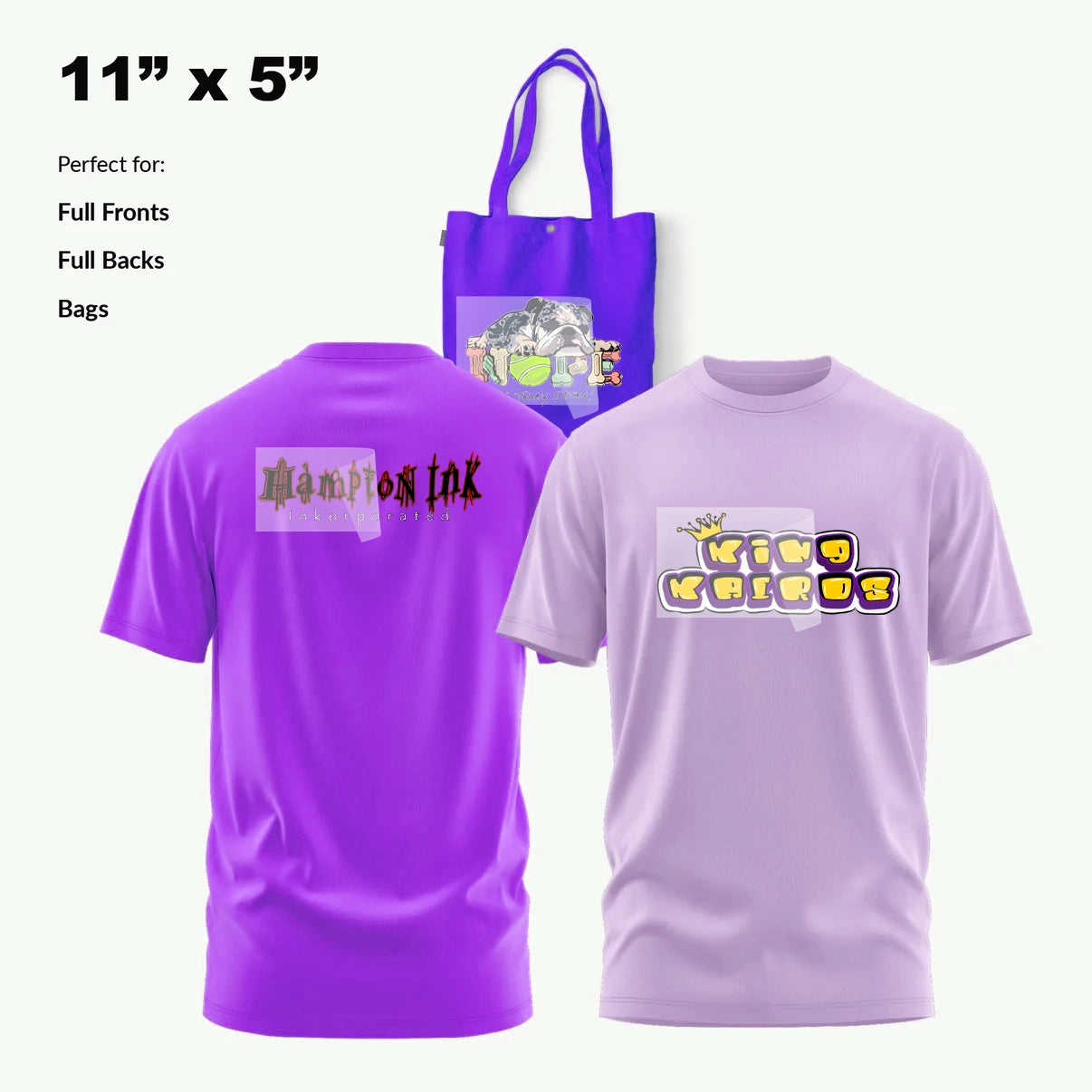 Custom DTF Transfer By Size