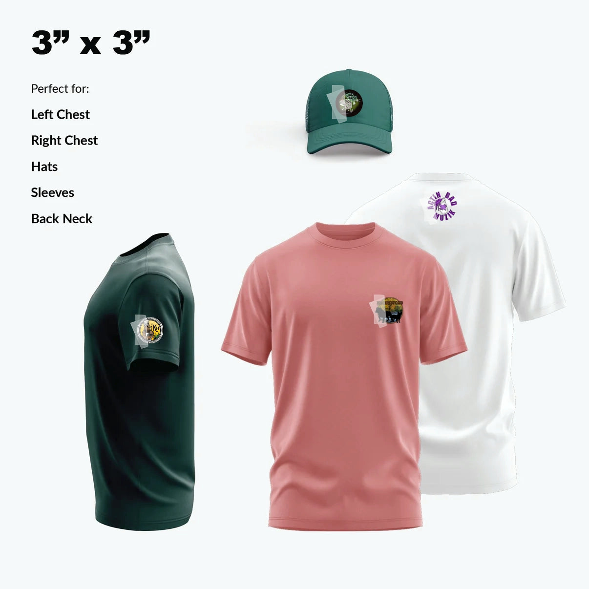 Custom DTF Transfer By Size